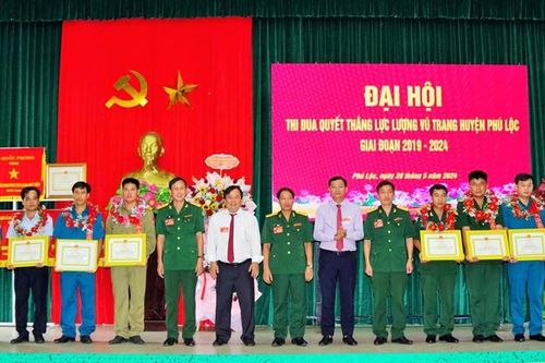 Phú Lộc tổ chức Đại hội thi đua lực lượng vũ trang, giai đoạn 2019 - 2024.
