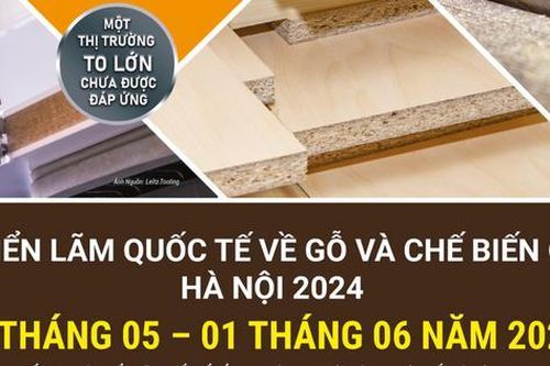 Hanoi Wood Expo - triển lãm quốc tế về gỗ và chế biến gỗ lần đầu ra mắt tại Hà Nội