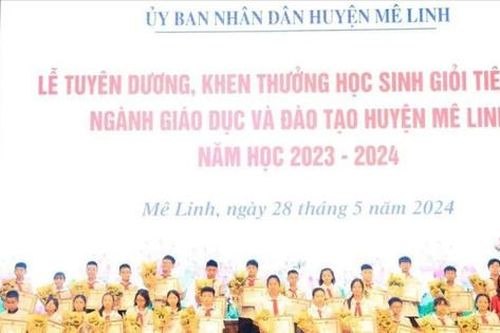 Mê Linh: Tuyên dương 148 học sinh giỏi tiêu biểu