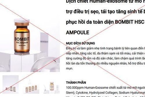 Phát hiện nhiều cơ sở quảng cáo sản phẩm công nghệ tế bào gốc trái phép ở TPHCM