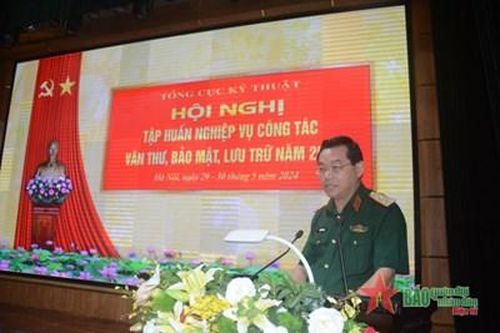 Tổng cục Kỹ thuật tập huấn nghiệp vụ văn thư, bảo mật