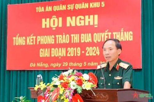 Tòa án Quân sự Quân khu 5: Kịp thời phát hiện, bồi dưỡng, nhân rộng và biểu dương, khen thưởng các điển hình tiên tiến
