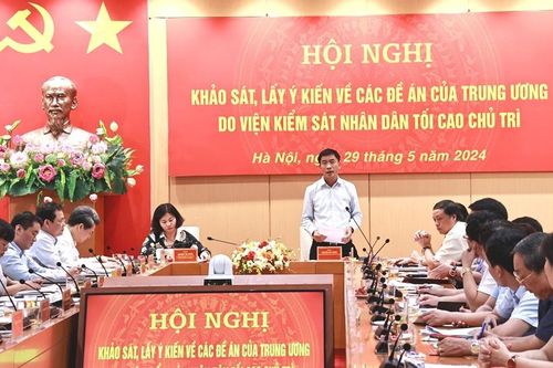 VKSND tối cao khảo sát lấy ý kiến về các đề án của Trung ương tại Hà Nội