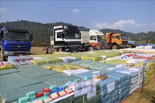 Cảnh sát Myanmar thu giữ 750.000 viên ma túy tổng hợp