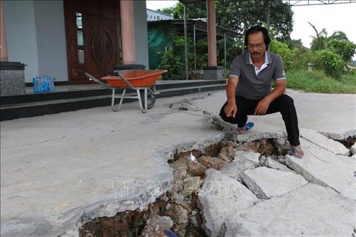 Long An: Sau hạn hán, nhiều tuyến đê sụt, lún khi có mưa