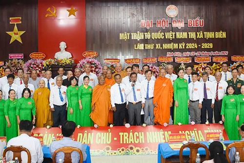 Ông Phan Thành Dũng đắc cử chức Chủ tịch UBMTTQVN TX. Tịnh Biên, nhiệm kỳ 2024-2029