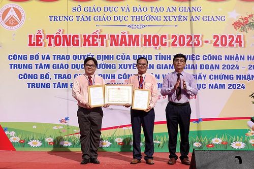 Trung tâm Giáo dục thường xuyên An Giang đạt chuẩn hạng III