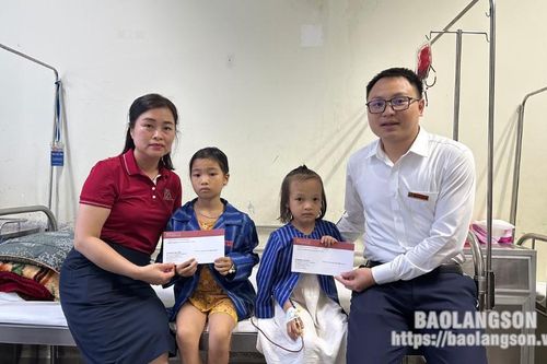 Agribank Lạng Sơn thăm, tặng 20 suất quà cho các bệnh nhi tại Bệnh viện Đa khoa tỉnh