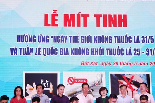 Mít tinh hưởng ứng Ngày Thế giới không thuốc lá (31/5)