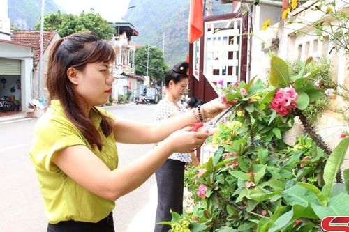Mô hình thị trấn xanh, sạch đẹp, văn minh