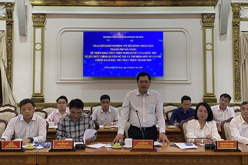 Trao đổi kinh nghiệm về thực hiện mô hình chính quyền đô thị giữa Thường trực HĐND TP Đà Nẵng và TPHCM