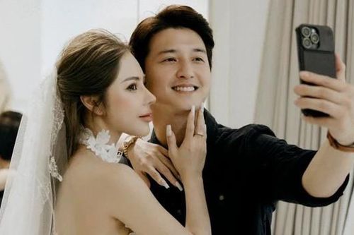 Diễn viên Huỳnh Anh và vợ MC hơn 6 tuổi đi thử đồ cưới