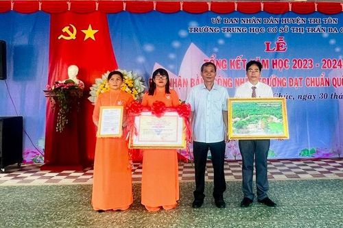 Huyện Tri Tôn có thêm nhiều trường đạt chuẩn quốc gia