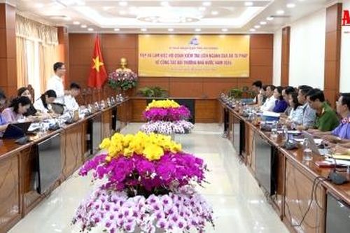 Đoàn kiểm tra liên ngành của Bộ Tư pháp làm việc về công tác bồi thường Nhà nước năm 2024, tại An Giang