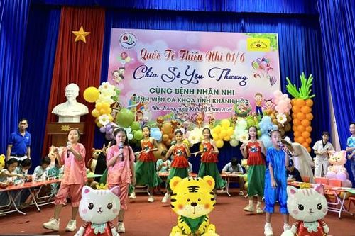 Bệnh viện Đa khoa tỉnh Khánh Hòa: Tổ chức ngày Quốc tế thiếu nhi 200 cho bệnh nhân nhi