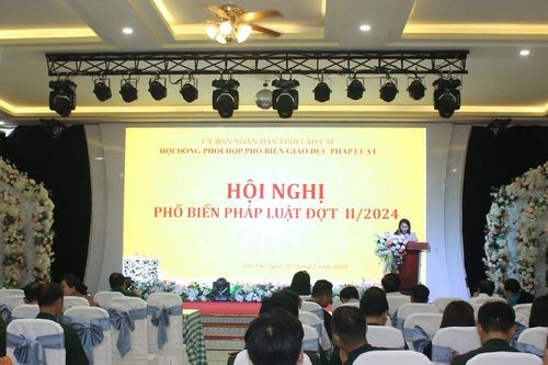 Nhiều nội dung được phổ biến tại hội nghị phổ biến pháp luật đợt II/2024