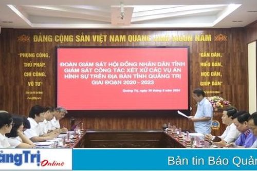 Giám sát công tác xét xử các vụ án hình sự tại Tòa án nhân dân tỉnh Quảng Trị
