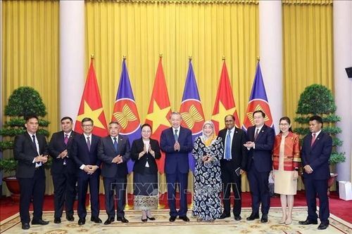 Chủ tịch nước Tô Lâm tiếp Đại sứ, Đại biện các nước ASEAN và Timor-Leste đến chào, chúc mừng