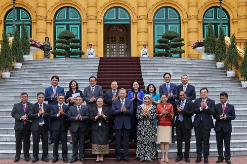 Đại sứ các nước ASEAN và Timor-Leste tới chúc mừng Chủ tịch nước Tô Lâm