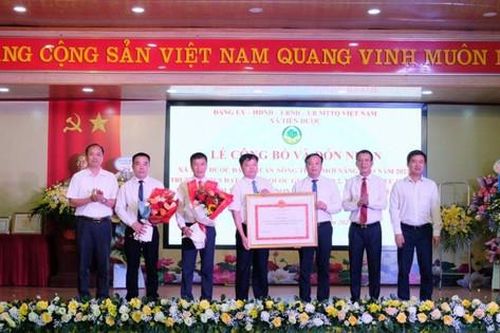 Xã Tiên Dược đón nhận Bằng nông thôn mới nâng cao