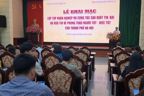Hà Nội: 150 Nhà báo tập huấn đưa tin về phong trào Người tốt - việc tốt.