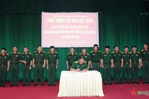 Bộ CHQS tỉnh Sơn La phát động đợt thi đua đột kích