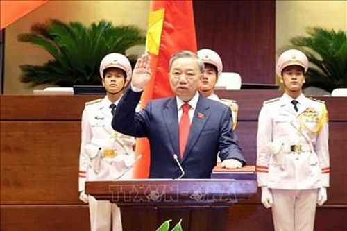 Điện và thư chúc mừng Chủ tịch nước Tô Lâm và Chủ tịch Quốc hội Trần Thanh Mẫn
