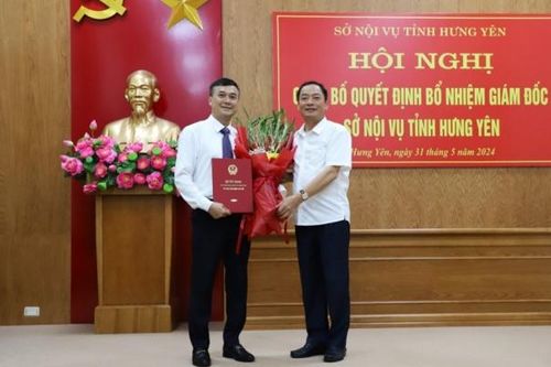 Phó Chủ tịch Hội Nông dân tỉnh được bổ nhiệm làm giám đốc Sở Nội vụ Hưng Yên