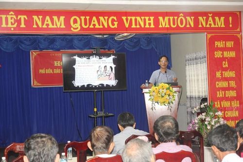 Sở Tư pháp Bạc Liêu: Tuyên truyền, phổ biến, giáo dục pháp luật tại các xã điểm