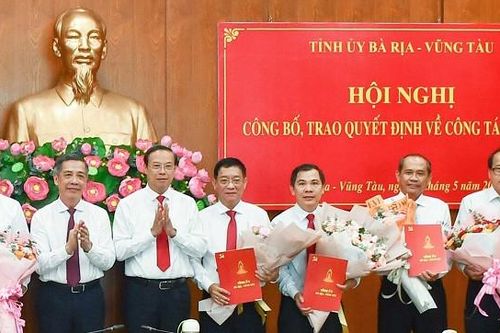 Bà Rịa - Vũng Tàu điều động, bổ nhiệm nhiều cán bộ lãnh đạo