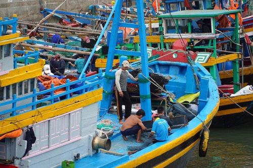 Bình Thuận: Tàu cá bị chìm sau va chạm, 4 thuyền viên may mắn an toàn