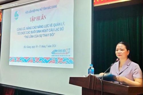 Bắc Giang: Tập huấn về quản lý, tổ chức buổi sinh hoạt câu lạc bộ 'Thủ lĩnh của sự thay đổi'