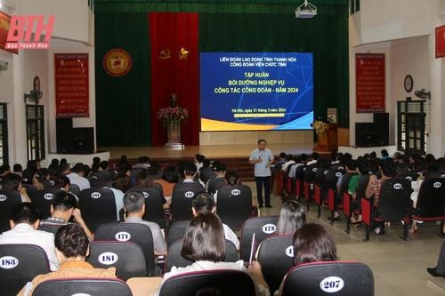 Công đoàn Viên chức tỉnh bồi dưỡng nghiệp vụ cho hơn 200 cán bộ công đoàn