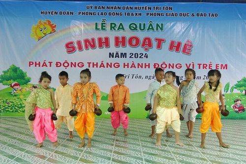 Nhiều hoạt động thiết thực cho thiếu nhi Tri Tôn