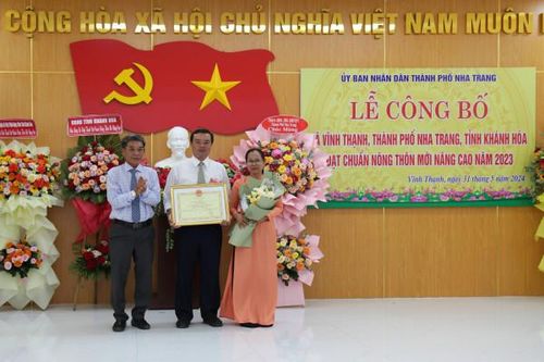 Xã Vĩnh Thạnh công bố đạt chuẩn nông thôn mới nâng cao