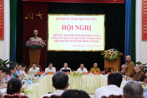 Tiếp xúc, trao đổi về tình hình Phật giáo tại địa bàn huyện Phú Bình