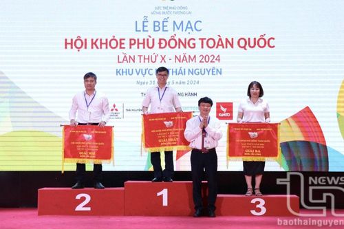 Bế mạc Hội khỏe Phù Đổng toàn quốc lần thứ X năm 2024 - khu vực 2: Đoàn Thái Nguyên xếp thứ 3