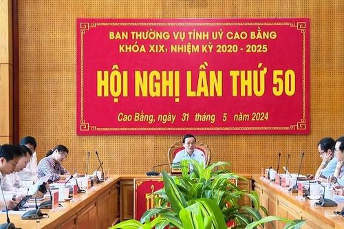 Hội nghị Ban Thường vụ Tỉnh ủy lần thứ 50