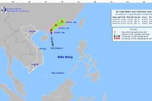 Bão số 1 đã suy yếu thành áp thấp nhiệt đới