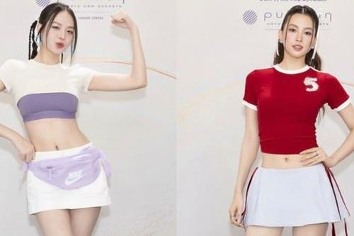 Hoa hậu Trần Tiểu Vy và Thanh Thủy cùng khoe 'vòng eo con kiến' khiến khán giả không rời mắt