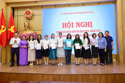 Quận Ba Đình (Hà Nội) kiện toàn nhân sự trường THCS Giảng Võ 2