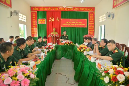Cục Tuyên huấn nắm tình hình công tác tuyên huấn ở khu vực biên giới tỉnh Kiên Giang