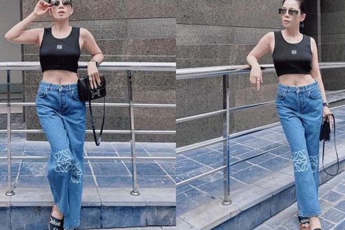 Bắt trọn khoảnh khắc Lệ Quyên đi dạo phố, diện mạo và vóc dáng đời thực ngang ngửa Hồ Ngọc Hà