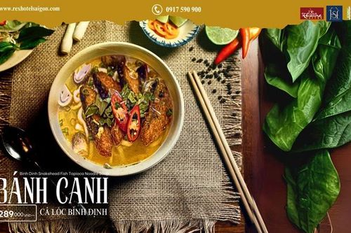 Vị biển ngọt của bánh canh cá lóc Bình Định