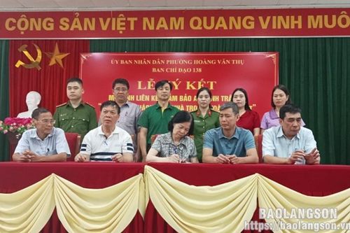 Ký kết thực hiện mô hình nhà nghỉ, khách sạn, nhà trọ liên kết đảm bảo an ninh trật tự