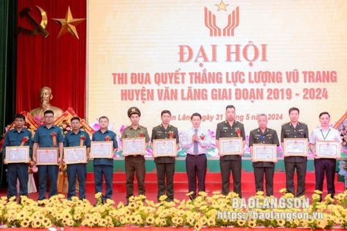 Đại hội thi đua quyết thắng lực lượng vũ trang huyện Văn Lãng giai đoạn 2019 - 2024