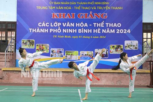 Thành phố Ninh Bình khai giảng các lớp văn hóa-thể thao cho thiếu nhi