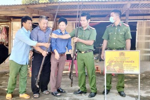 Hiệu quả từ thu hồi vũ khí tự chế ở Đắk Nông