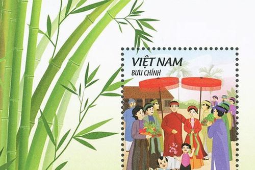 Phát hành bộ tem 'Truyện cổ tích Việt Nam: Cây tre trăm đốt'