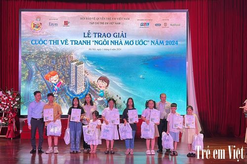 Lộ diện các tài năng nhí tại Lễ trao giải cuộc thi vẽ tranh 'Ngôi nhà mơ ước' năm 2024